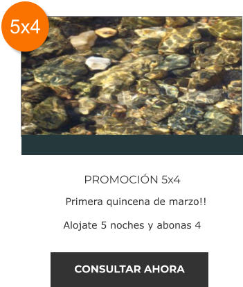 promoción 5x4 Cabañas Namasté Calamuchita